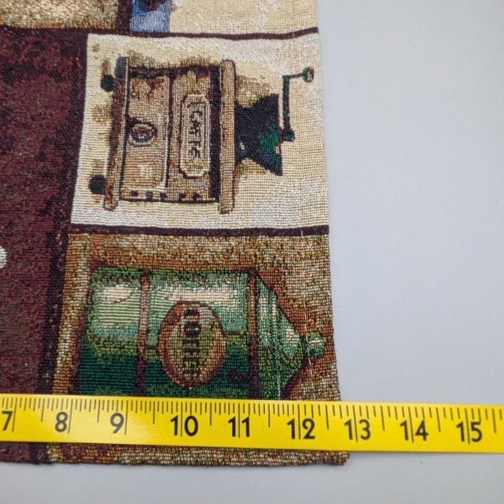 Vintage Coffee Tapestry Placemats Cafe Grinder Moka Pot Kitchen Decor - Set of 4